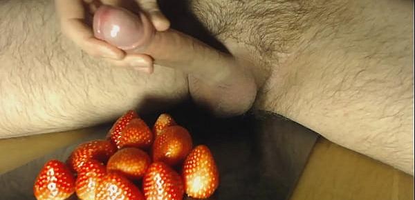  Cum on Food - Strawberry and Cream